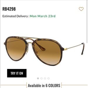 Ray Ban tortoise double bridge aviators